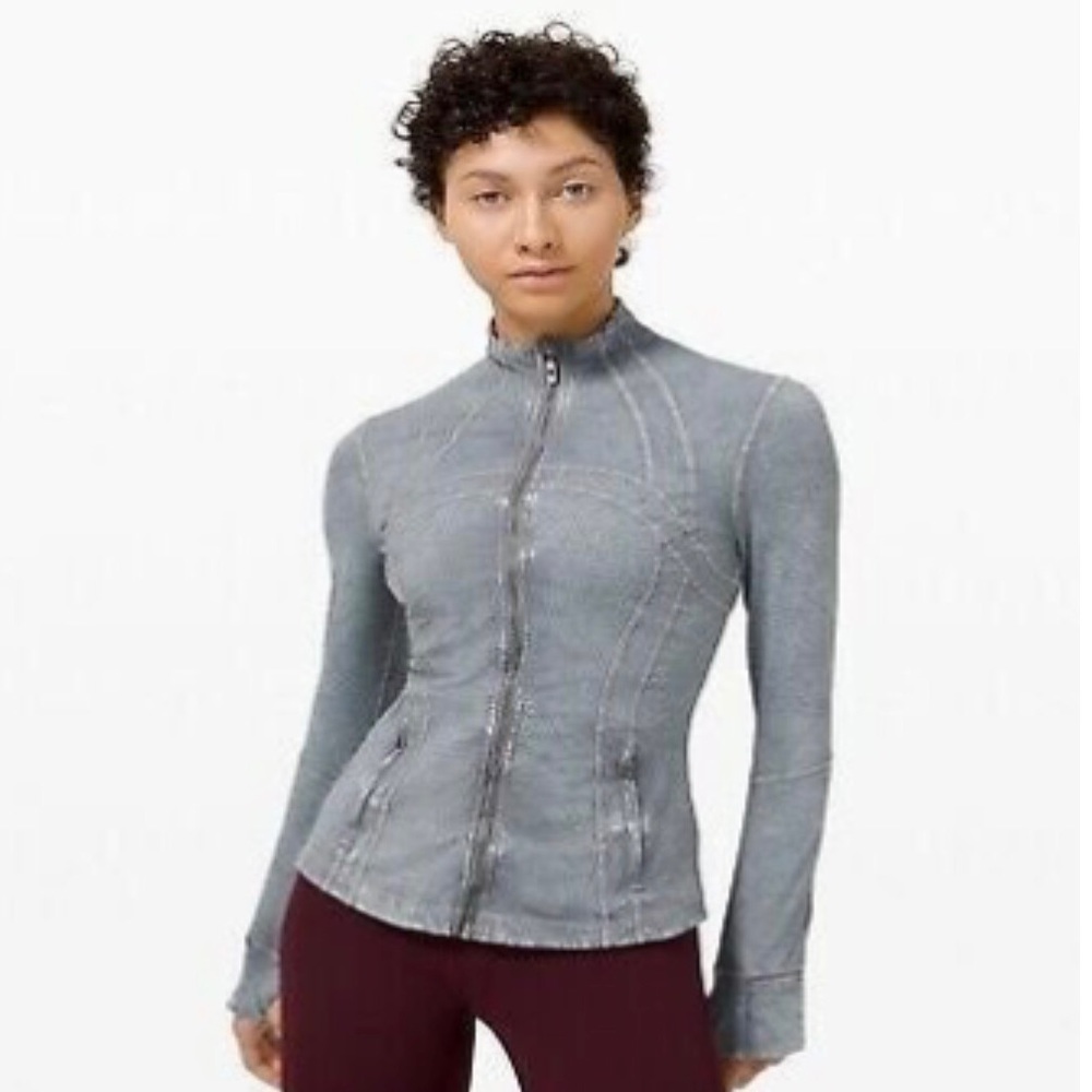 Lululemon Define Jacket Nulux Ice Dye Ice Wash Asphalt size 4